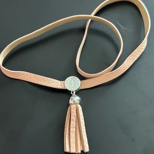 Auth Marc by Marc Jacobs pink leather necklace or bracelet great condition